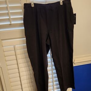 Catherines Womens 1x Petite Black Suprema Pants